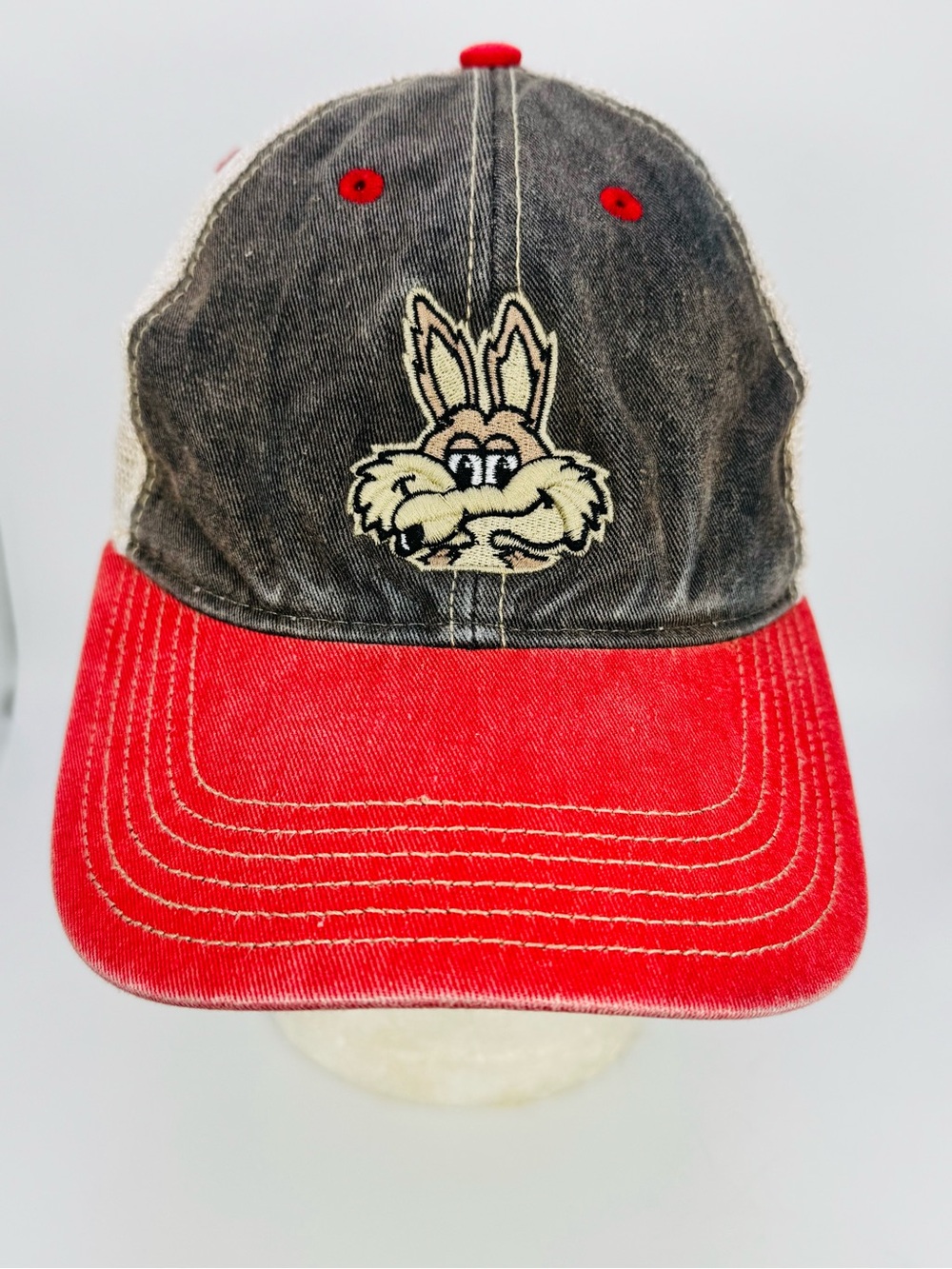 Looney Tunes Wile E Coyote Hat Cap Mesh SnapBack Legacy Distressed Vintage